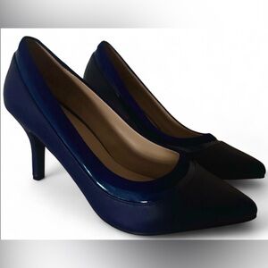 Boston Design Studio Blue Pumps Women’s Size 8 Classic Elegant Dress Heels Work